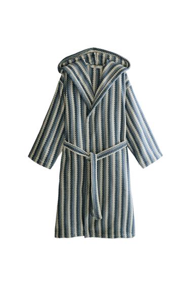 GEOMETRISK BADEKÅBE I JACQUARD - blå nuancer fra Zara