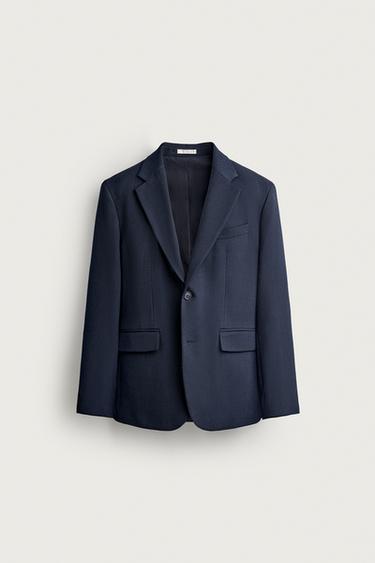 BLAZER REGULAR FIT ESTRUTURADO - Azul da Zara