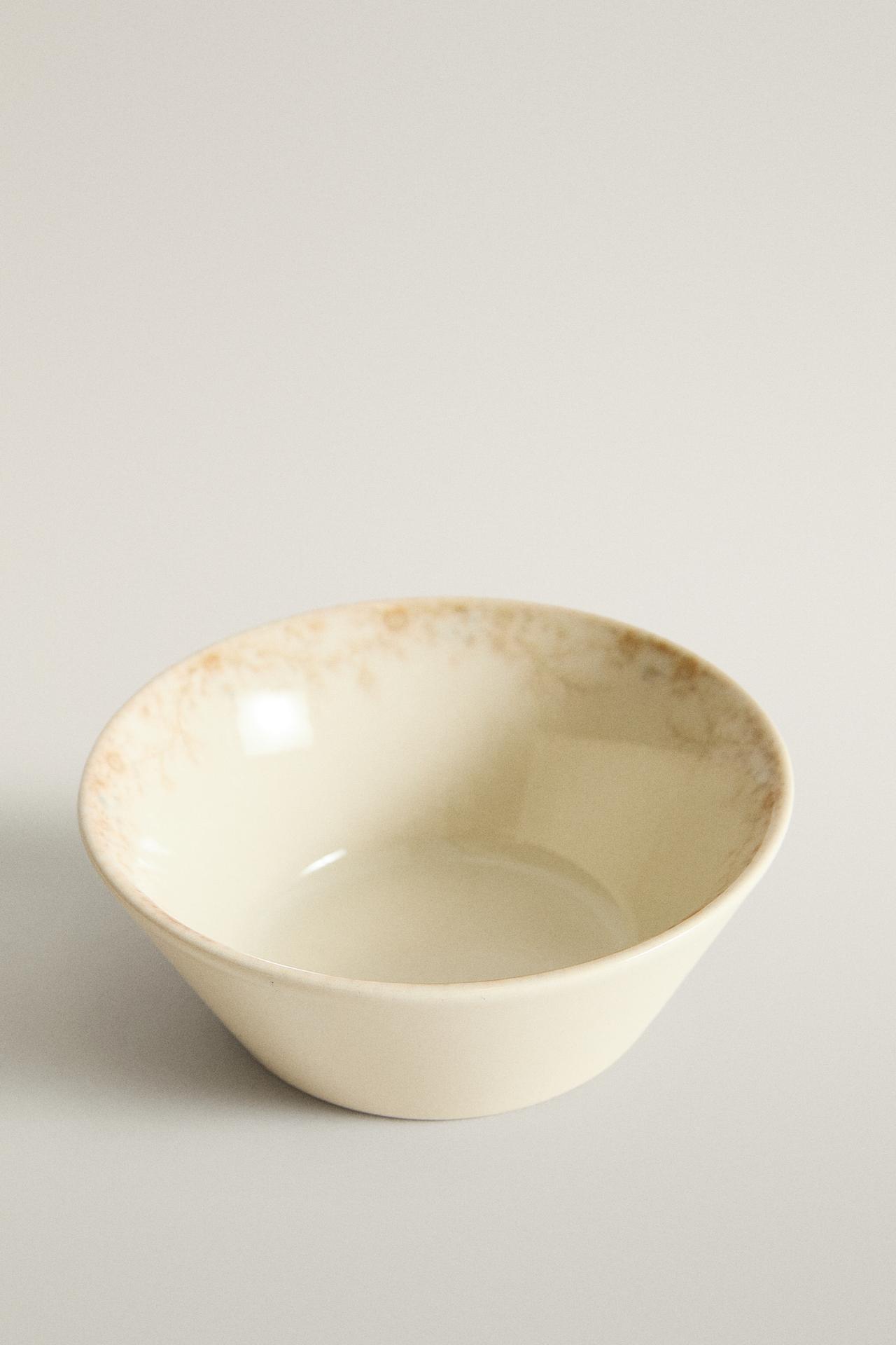 GARDENIA MINI STONEWARE BOWL — Beige-pink