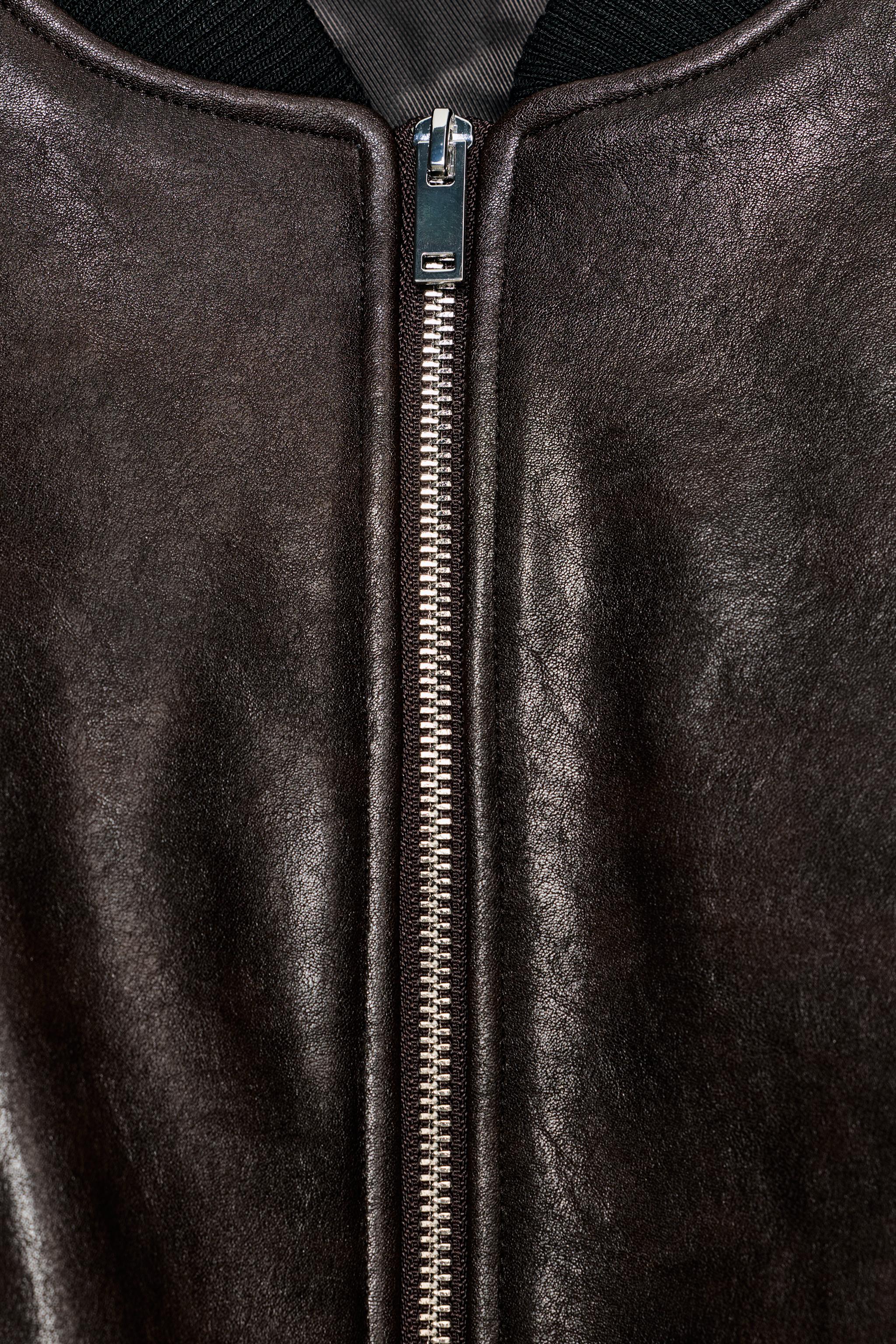 VESTE BOMBER EN MATIÈRE SYNTHÉTIQUE