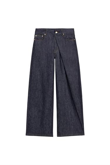 JEANS ZW COLLECTION RELAXED PLIEGUE TIRO MEDIO - Azul de Zara