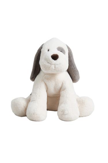 KIDS' LARGE DOG SOFT TOY - Ecru by Zara