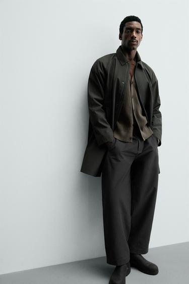 MANTEAU TECHNIQUE DÉPERLANT - Kaki foncé de Zara - Image 4