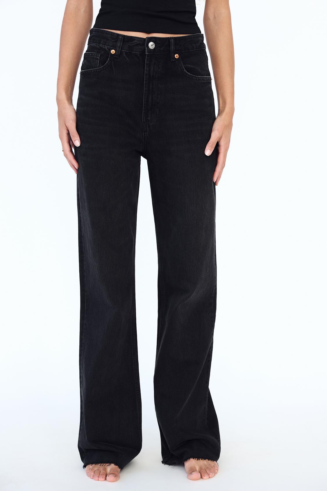 TRF HIGH-WAIST WIDE-LEG FULL-LENGTH JEANS