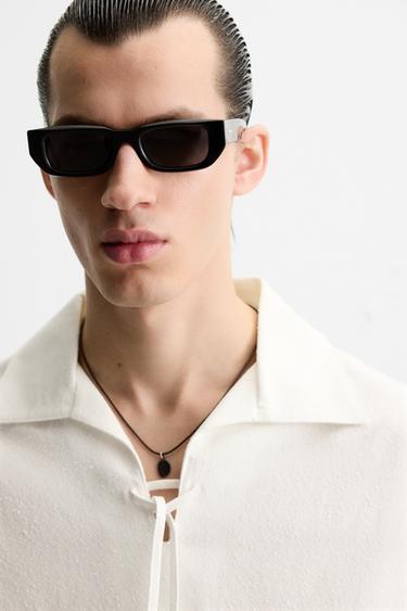BOUCLÉ TEXTURED SHIRT - White by Zara