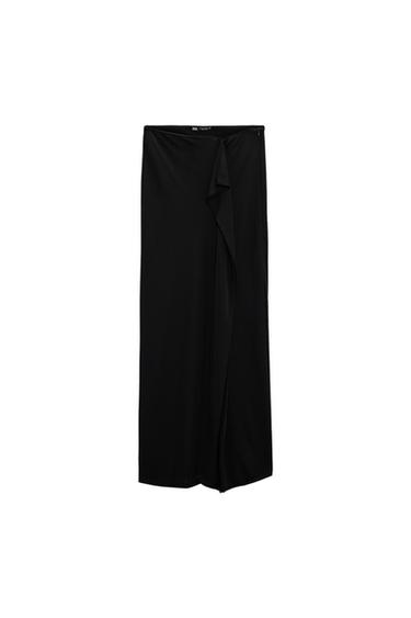 MIDI SKIRT WITH SIDE SLIT