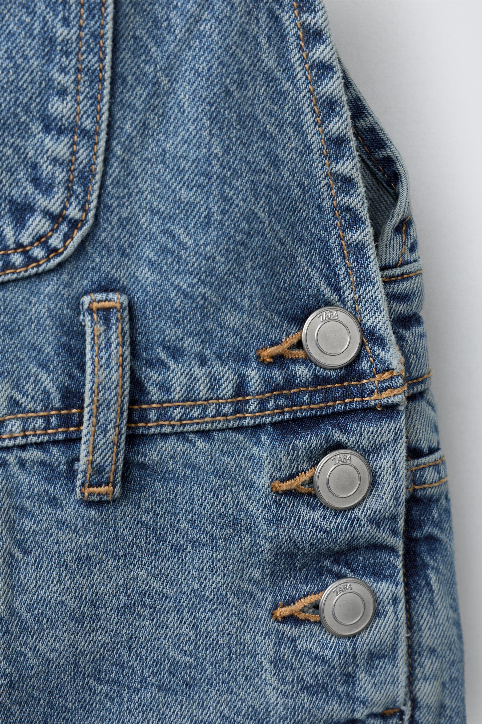 ワイドレッグデニムオーバーオール - ブルー | ZARA Japan / 日本
