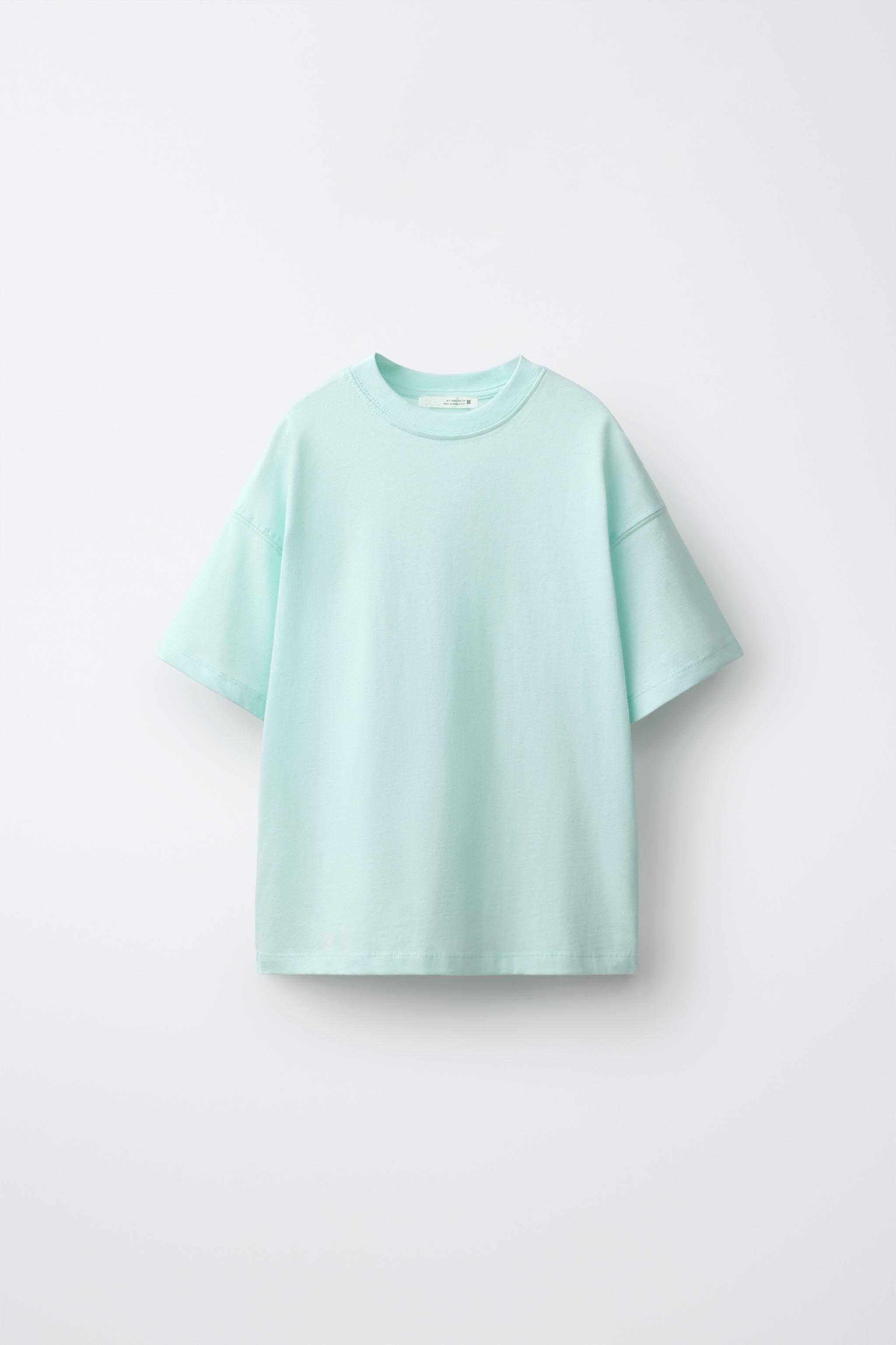 THREE-PACK OF BASIC T-SHIRTS — Pastel blue
