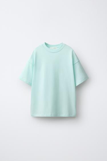 LOT DE TROIS T-SHIRTS UNIS - Bleu pastel de Zara - Image 1