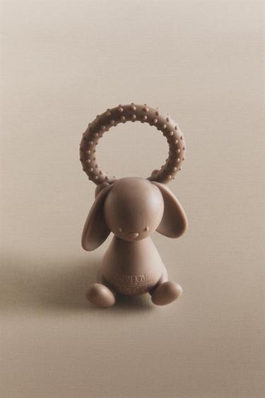 KONIJN SILICONEN BIJTRING - Bruin van Zara