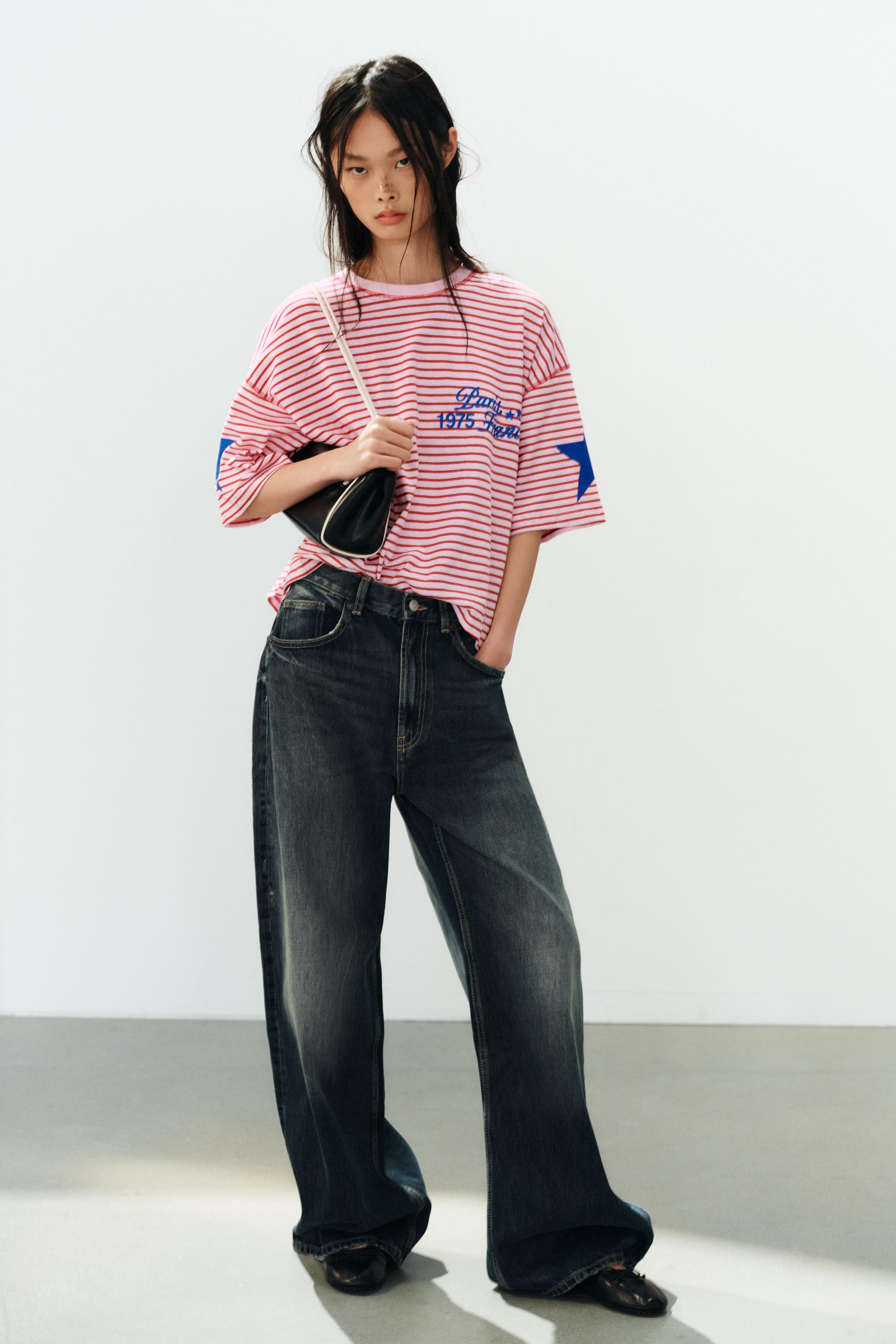 Zara Trf Yüksek Bel Ekstra Geniş Paça Jean