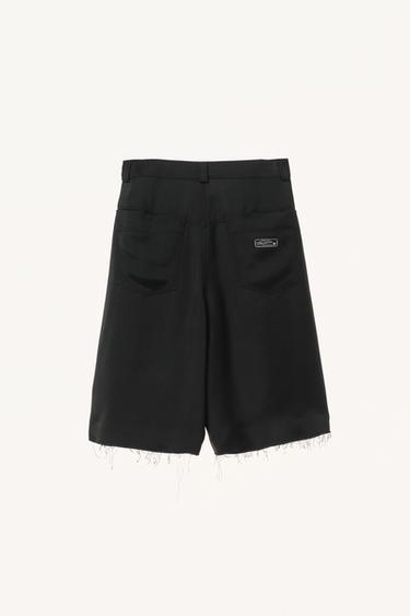WILLY CHAVARRIA X ZARA LOOSE-FITTING BERMUDA SHORTS - Black by Zara - Image 3