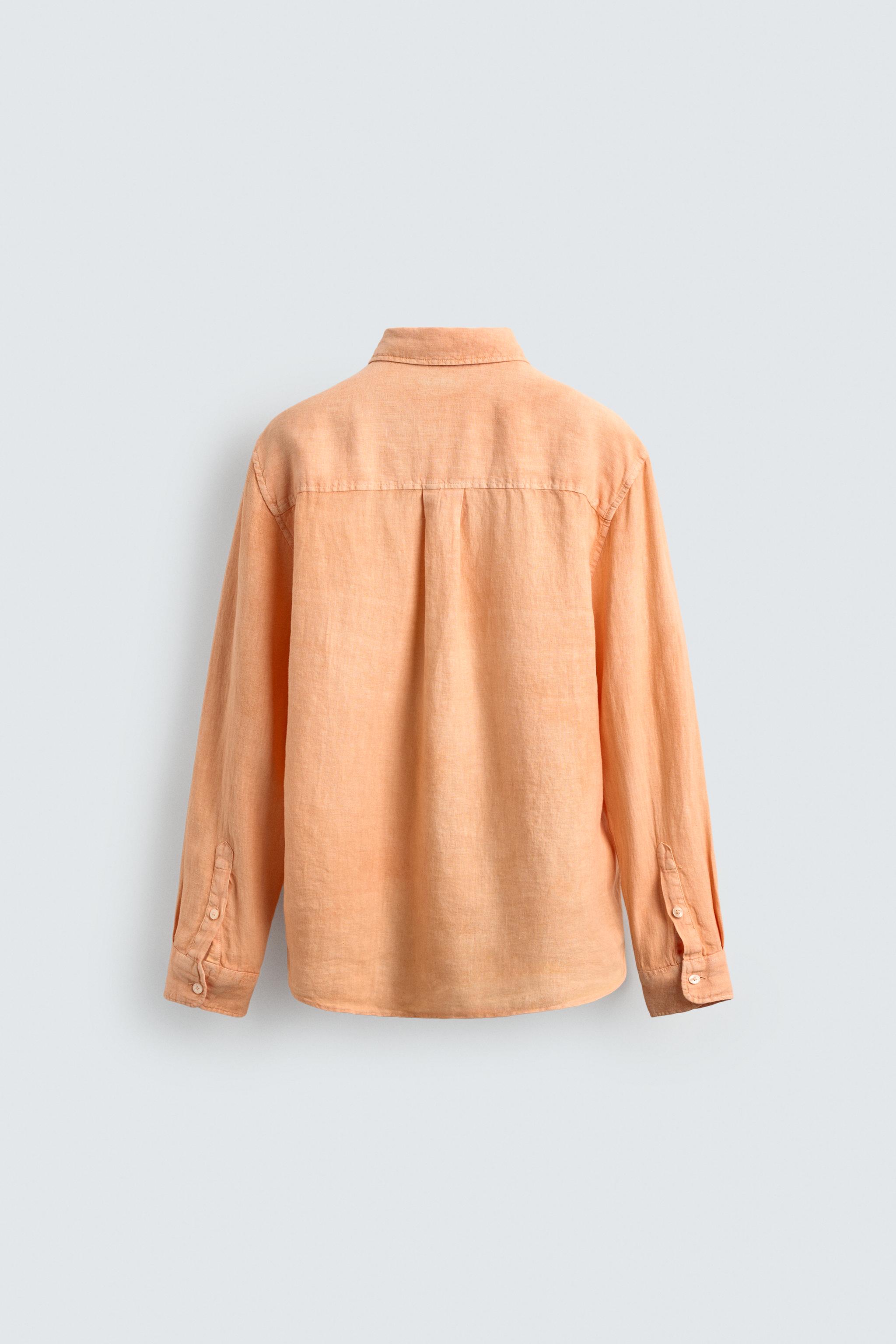 100% LINEN REGULAR FIT SHIRT