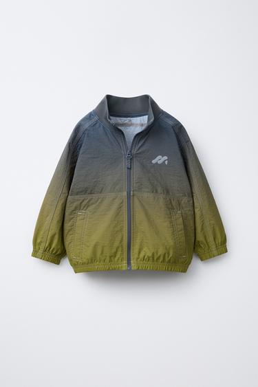 LIGHTWEIGHT LOGO RAINCOAT - Green by Zara