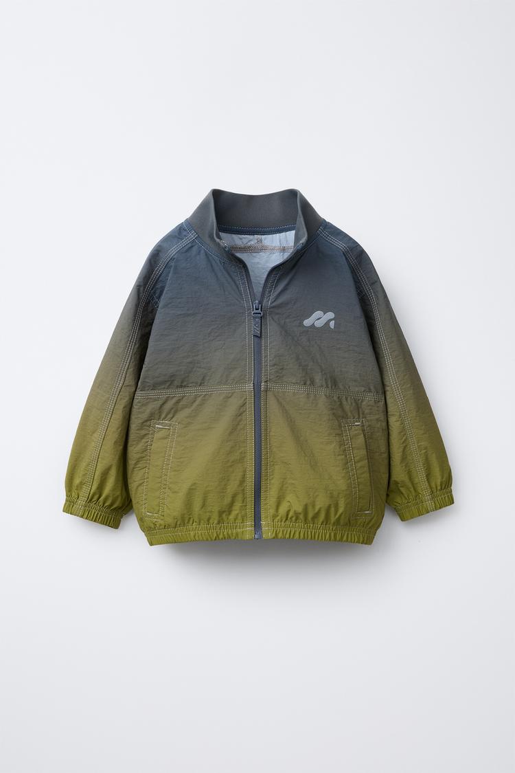 LIGHTWEIGHT LOGO RAINCOAT Green ZARA United Kingdom