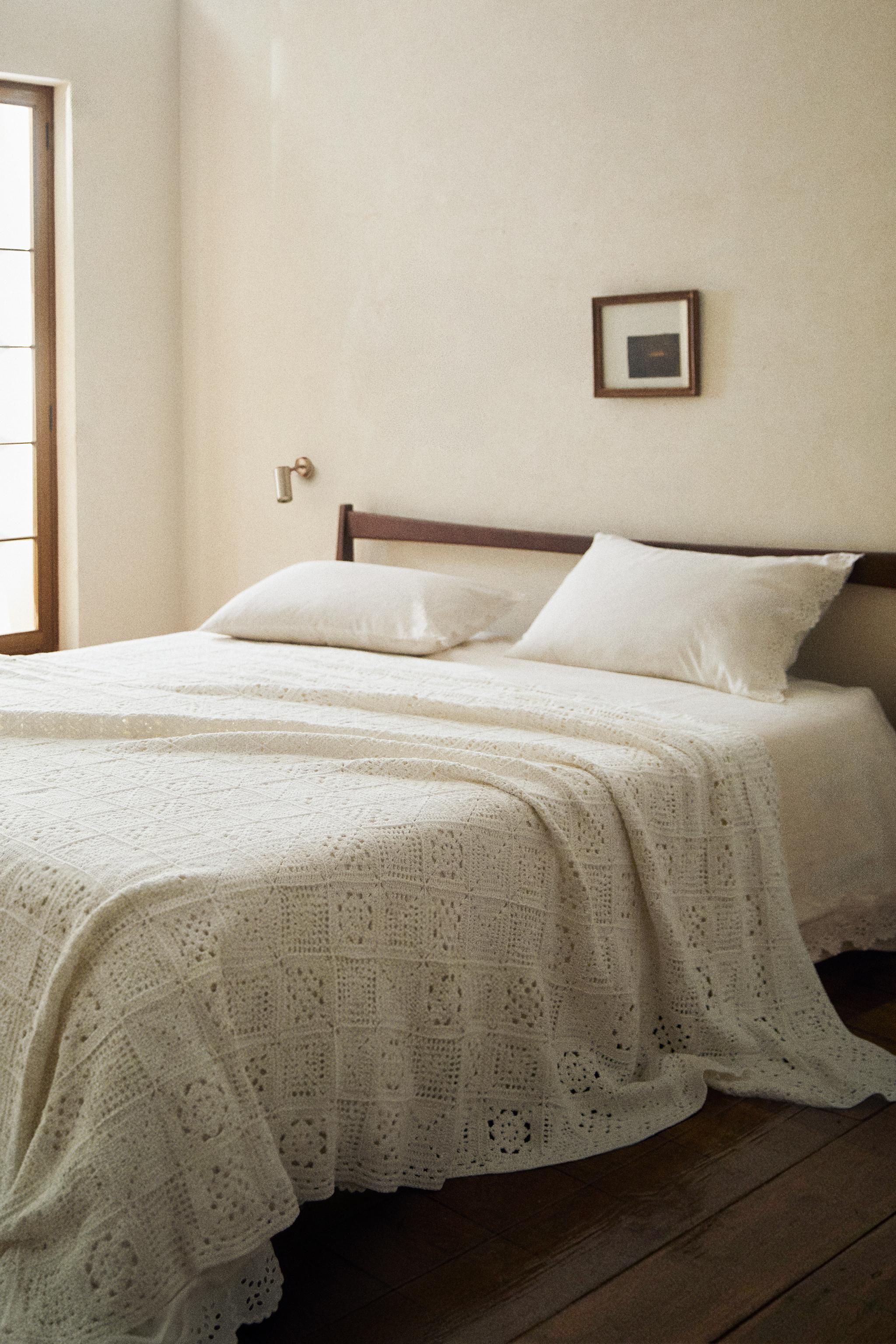 CROCHET PATCHWORK COTTON BEDSPREAD