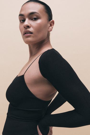 SEAMLESS ARM WARMERS - Black by Zara - Image 1
