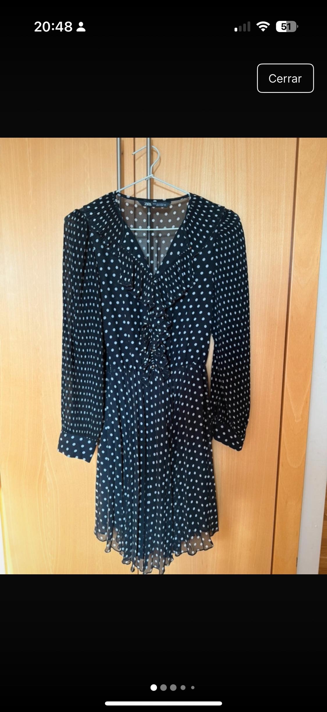 PRINTED DRESS WITH PLEATED SKIRT
