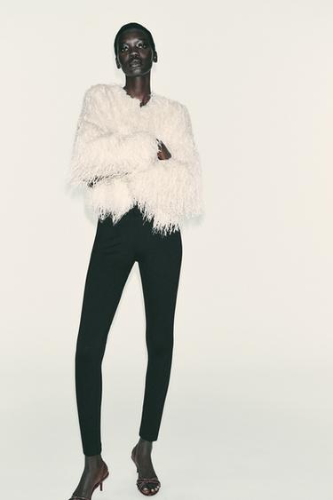 LEGGINGS VITA ALTA CON FASCIA - Nero di Zara