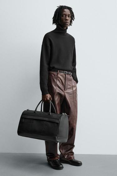 TEXTURED TRAVEL BAG - Black by Zara - Image 0