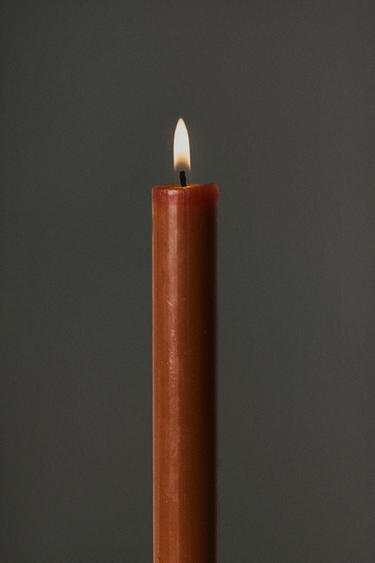 PACK OF LONG CANDLES (PACK OF 4) - Toffee by Zara