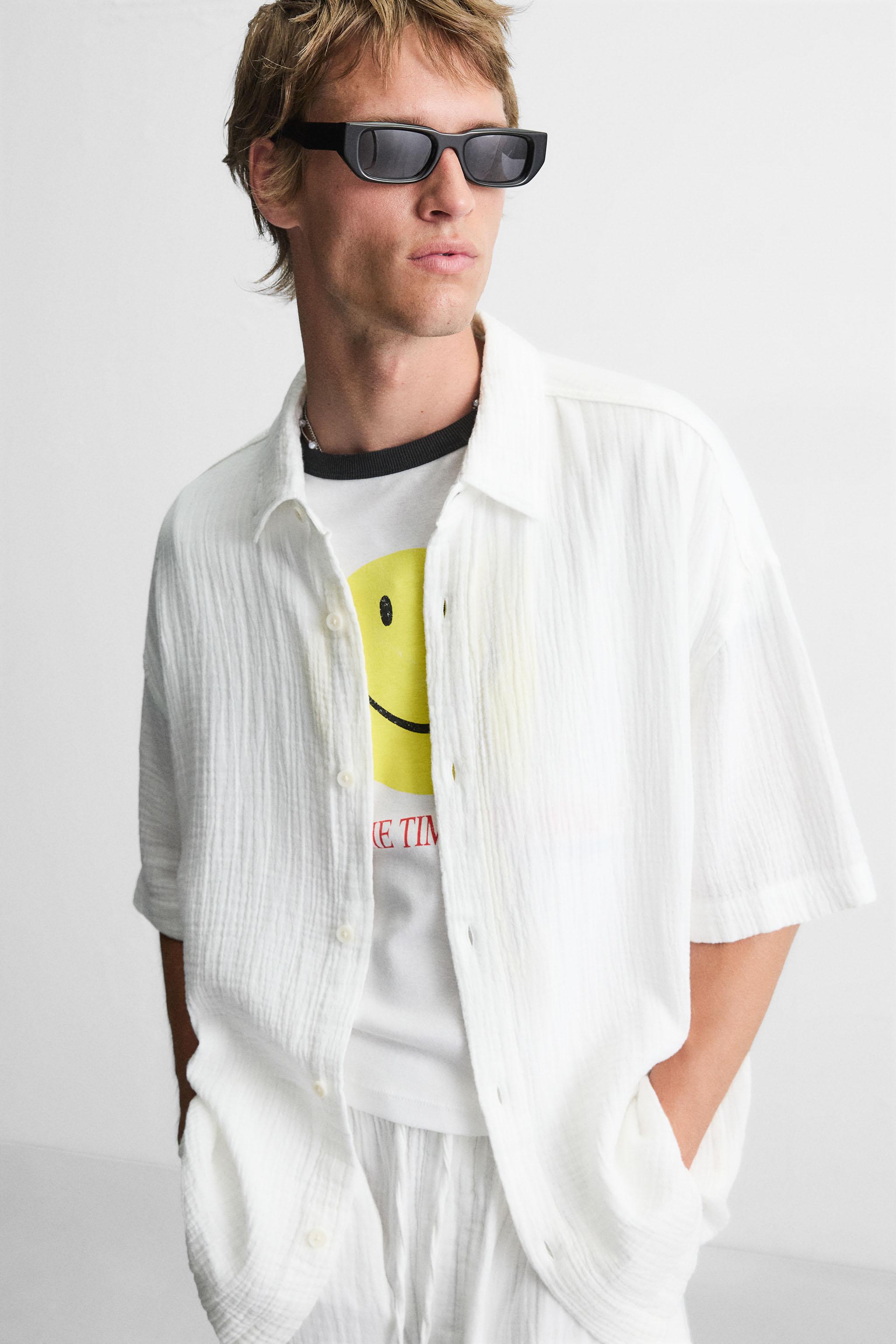 CHEMISE EFFET FROISSÉ