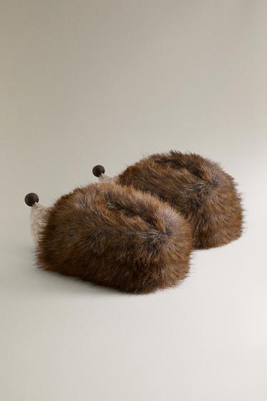 CHAUSSONS ENFANT HÉRISSON - Marron de Zara - Image 3