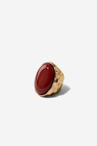 ANILLO PIEDRA - Dorado de Zara