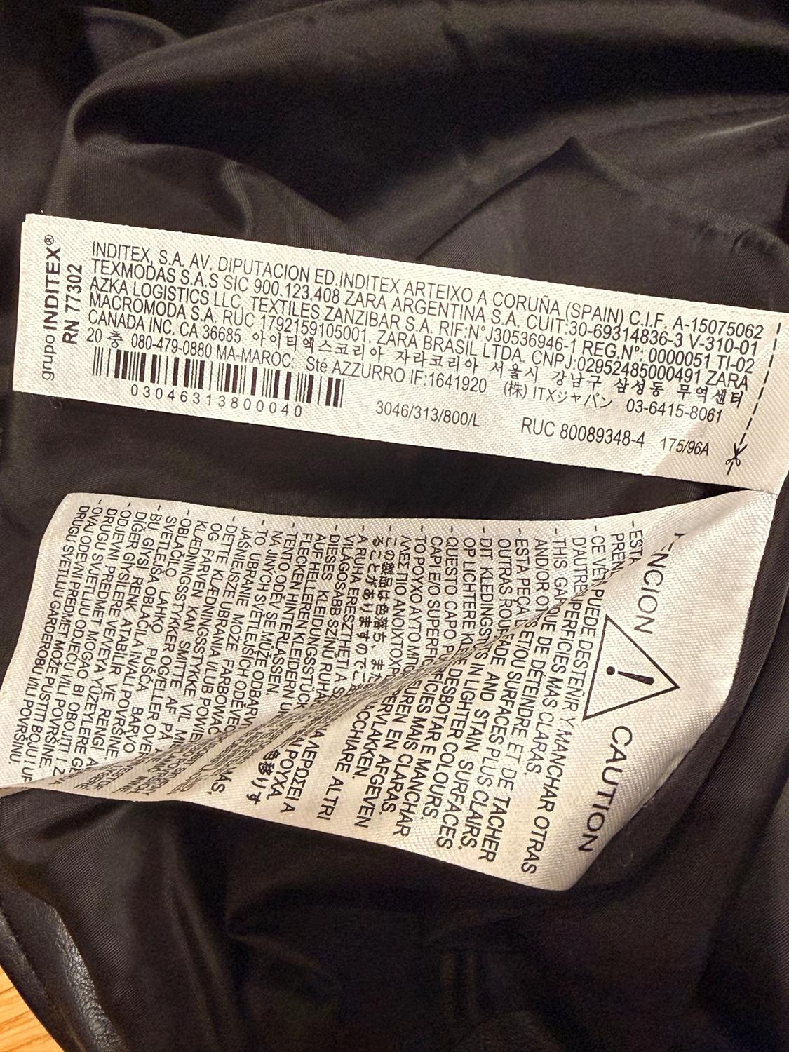 FAUX LEATHER OVERSIZE BIKER JACKET - Image 9