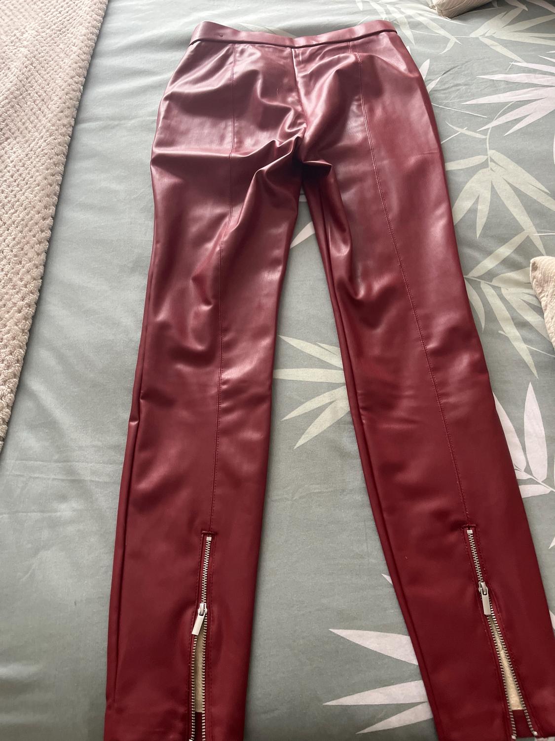 FAUX LEATHER LEGGINGS WITH ZIPS - Image 2