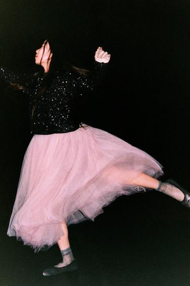 SEQUIN JUMPER - Black by Zara