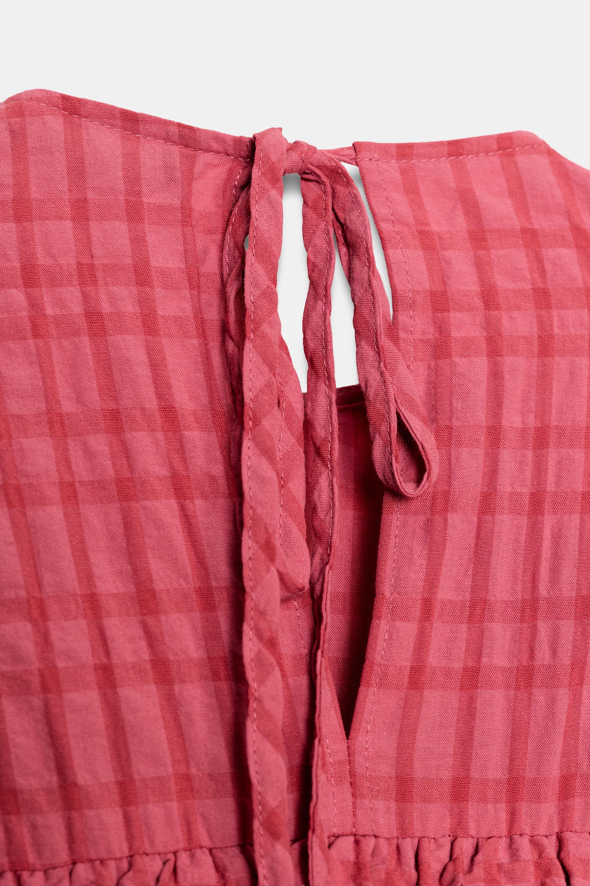SMOCKED MIDI DRESS