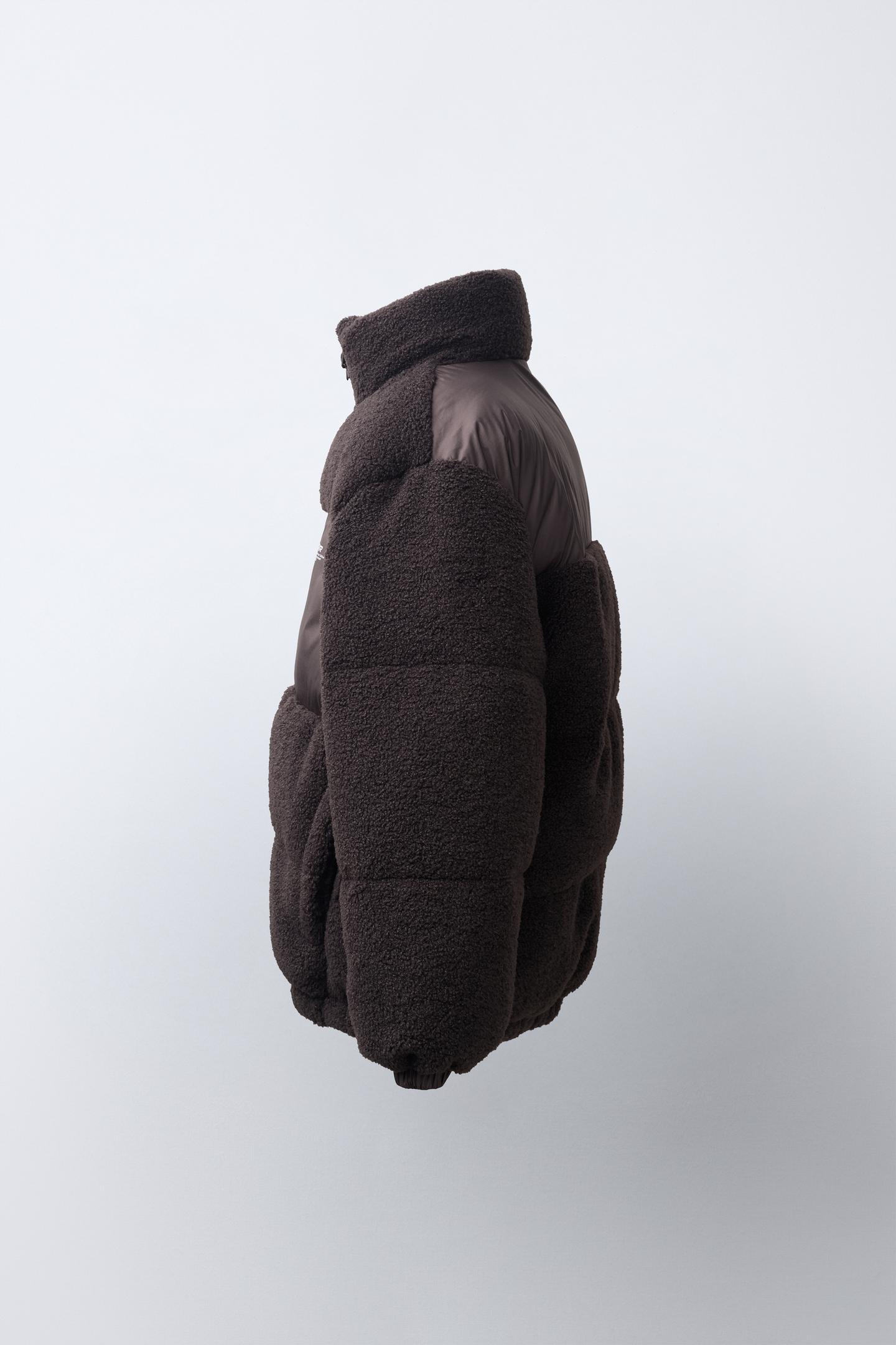 Детская куртка Zara Combined Quilted Shearling, цвет: Коричневый — фото 3