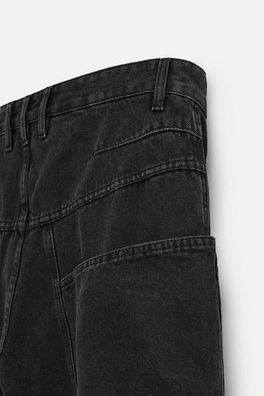 JEAN CARGO RELAXED FIT - Charbon de Zara - Image 9