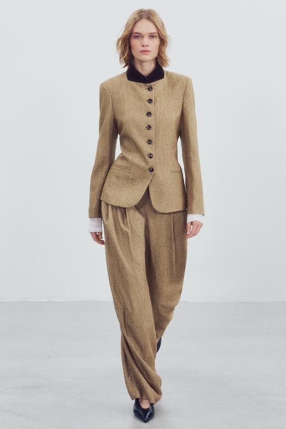 ZW COLLECTION BALLOON  TROUSERS - Mid-camel by Zara - Image 0