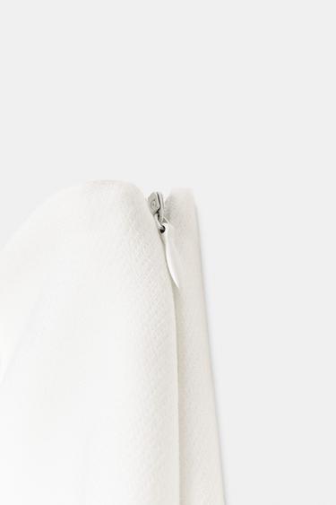 ASYMMETRIC APPLIQUÉ SKORT - Oyster-white by Zara - Image 9