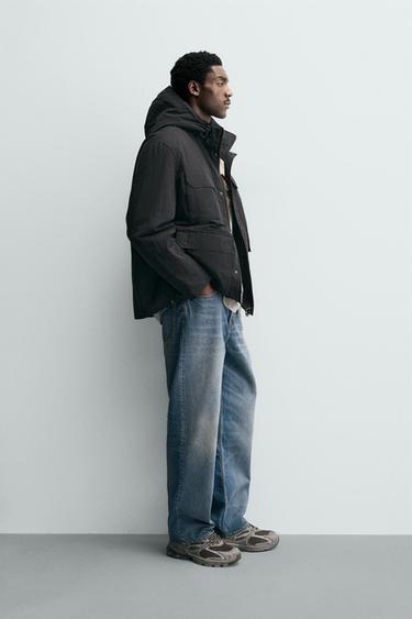 TECHNICAL PARKA WITH POCKETS - Charcoal by Zara - Image 3