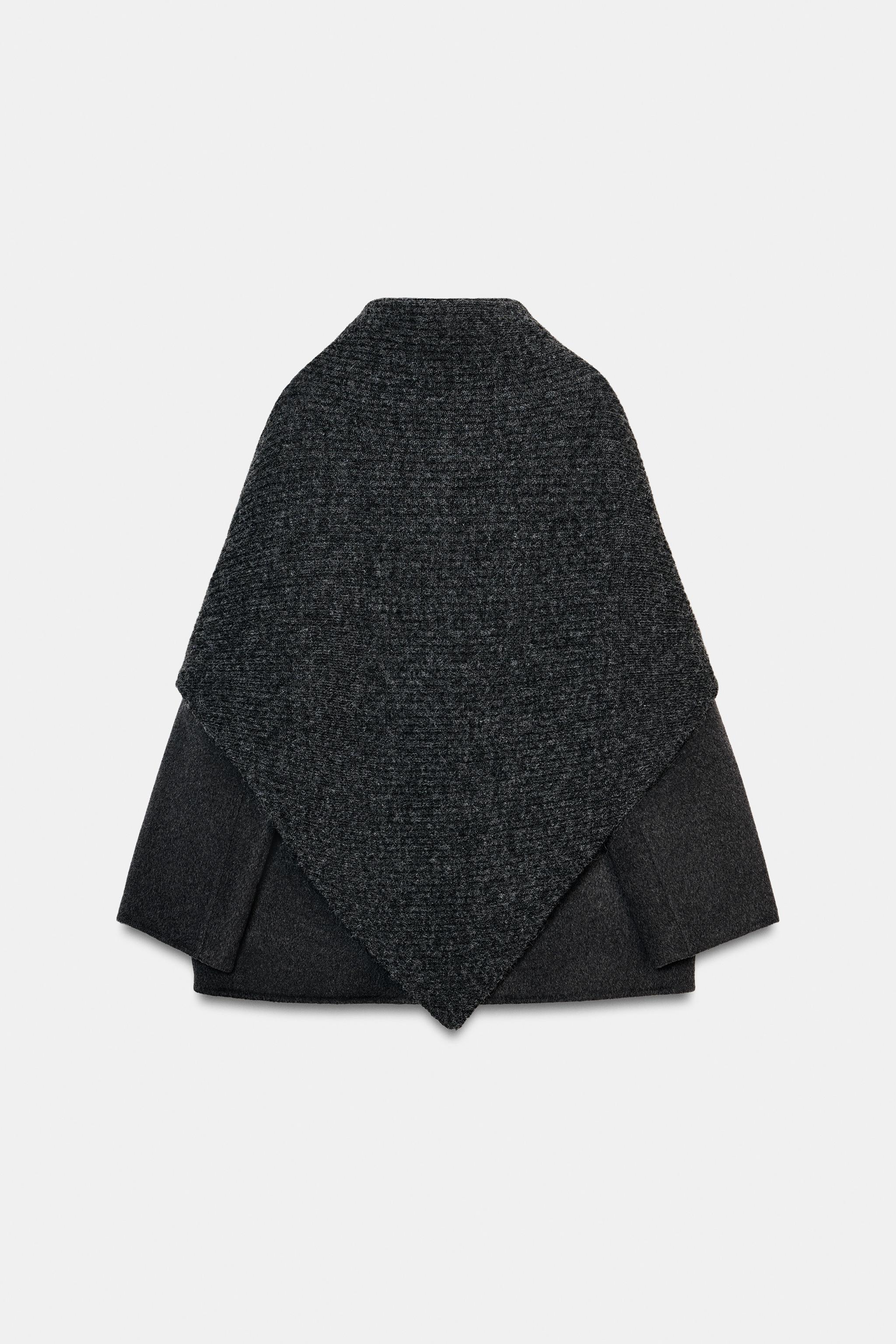 BLAZER MISTURA LÃ LENÇO ZW COLLECTION - Cinza-escuro | ZARA Brasil
