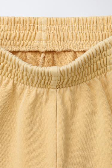 BASIC PLUSH BERMUDA SHORTS - Mustard by Zara - Image 2