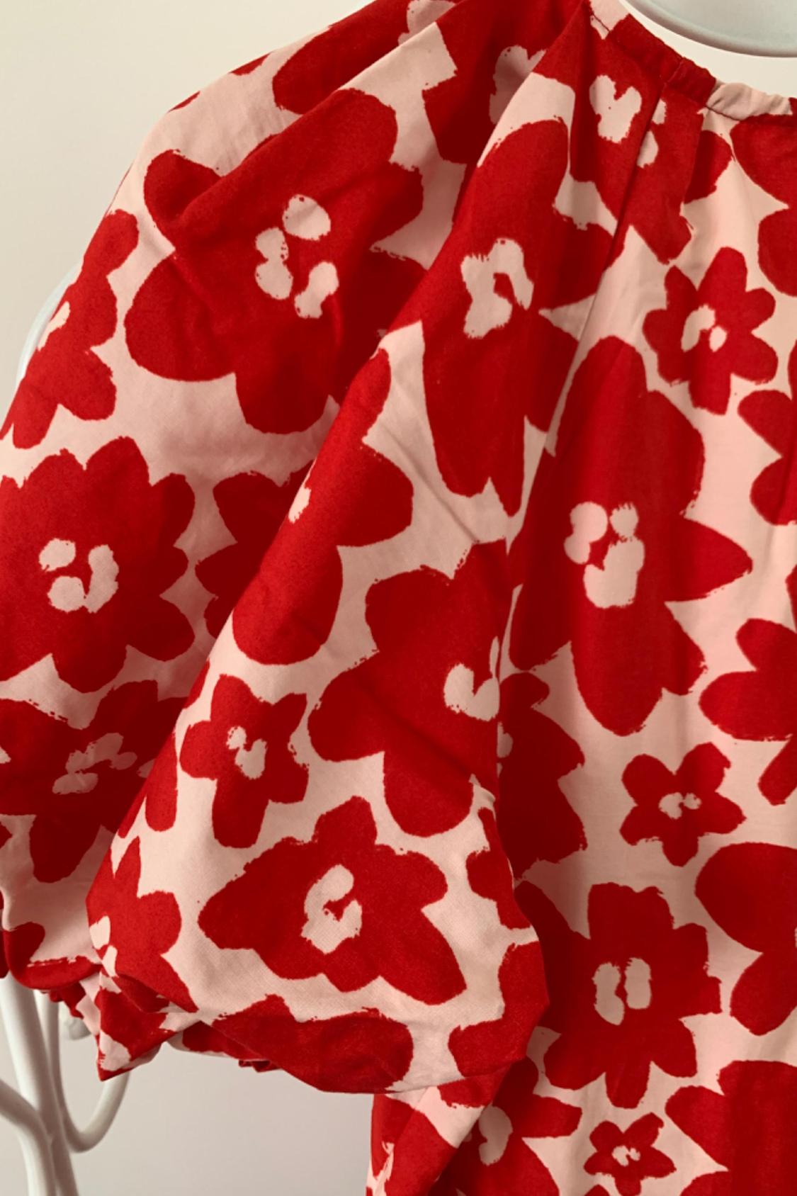 PRINTED POPLIN DRESS - Image 3