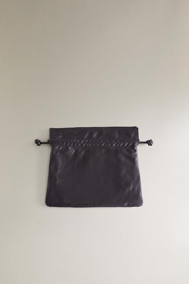 MEDIUM SATEEN BAG - Navy Blue by Zara - Image 5