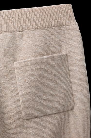 Zara KNIT JOGGER PANTS - Sand