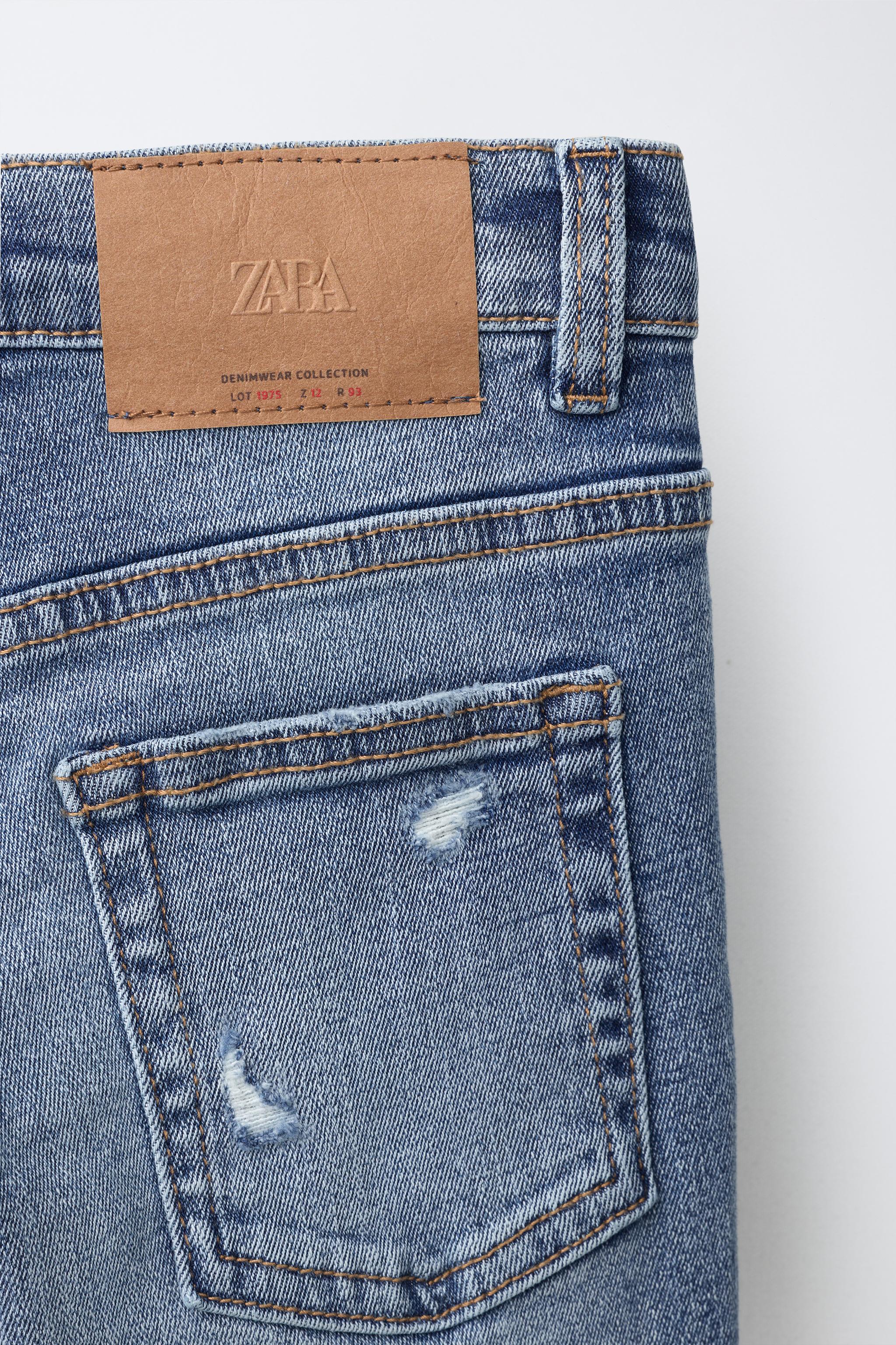 Детские джинсы Zara RIPPED SKINNY DENIM — фото 5