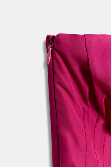 ROBE COURTE BUSTIER - Fuchsia de Zara - Image 6