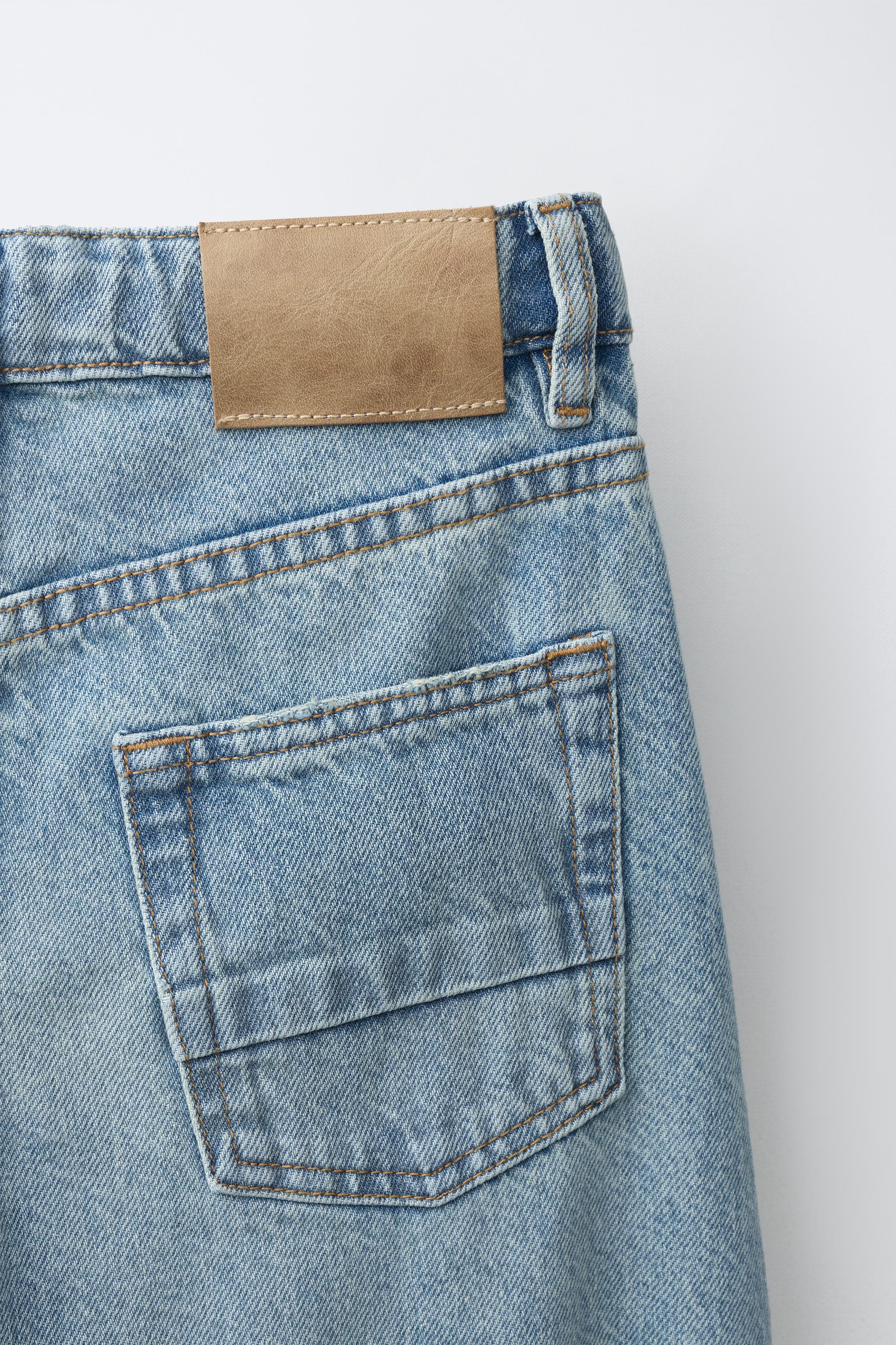 Детские джинсы Zara RIPPED BALLOON JEANS — фото 4