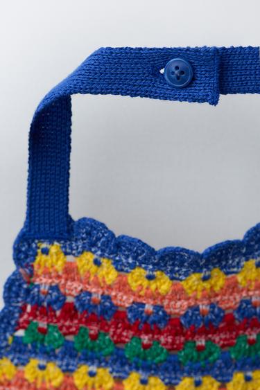 MULTICOLOURED CROCHET KNIT PLAYSUIT - Multicoloured by Zara - Image 3