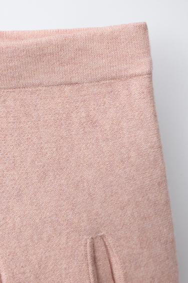 PLEATED KNIT SKIRT - Pale pink by Zara - Image 2