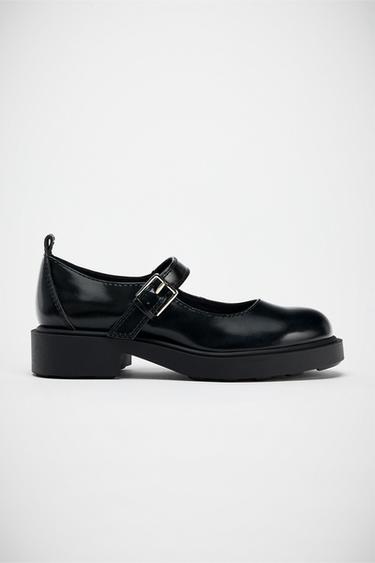 PLATFORM BUCKLE MARY JANE SHOES - Black by Zara