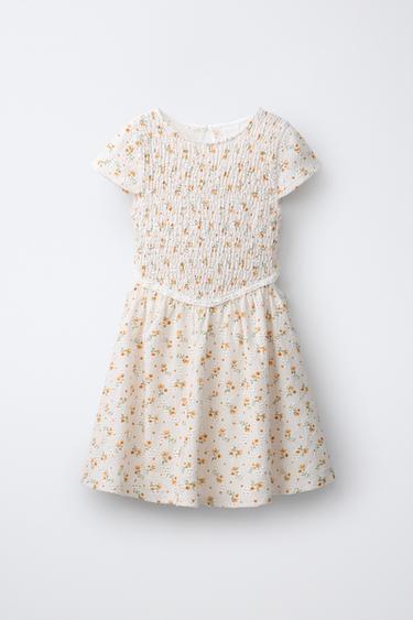 VESTITO NIDO D'APE FIORI - Écru di Zara