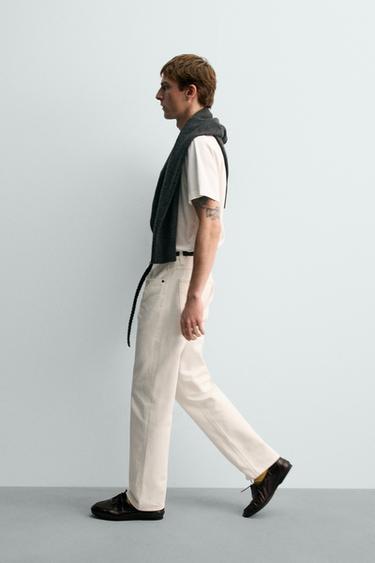 JEAN DROIT AARON LEVINE X ZARA - Blanc de Zara - Image 5